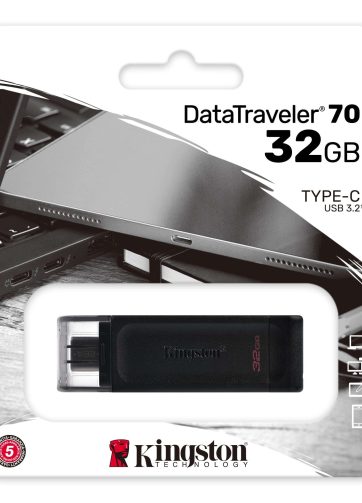 MEMORIA USB-C 32GB 3.2 BK KINGSTON DT70